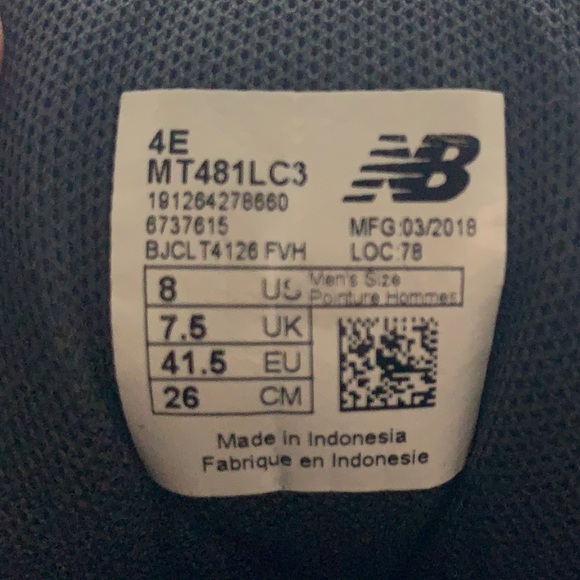 SOLD New Balance 481v3 Trail Running Shoes - Picture 8 of 8